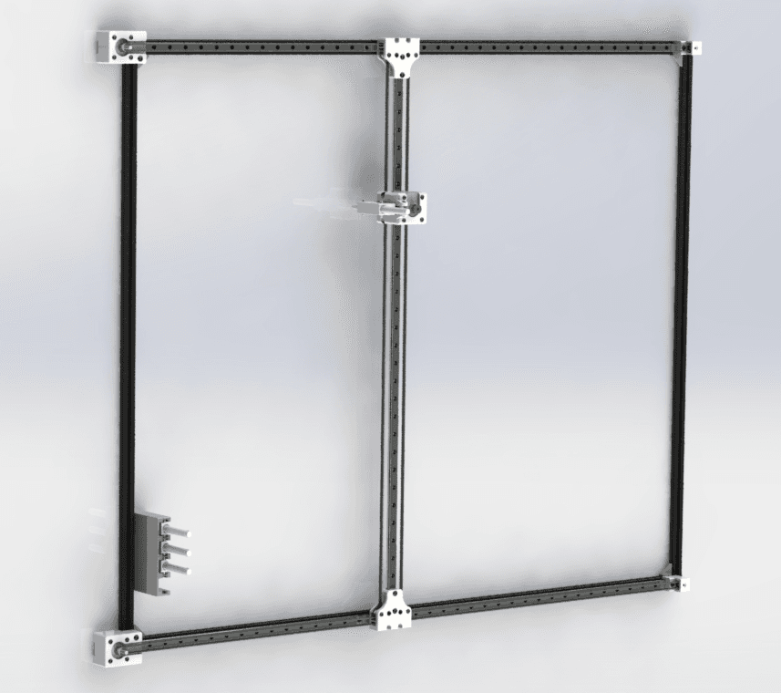 CNC whiteboard plotter front render