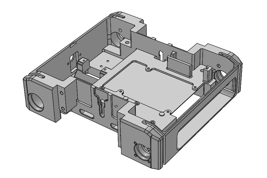 CAD view of the 3D printed body