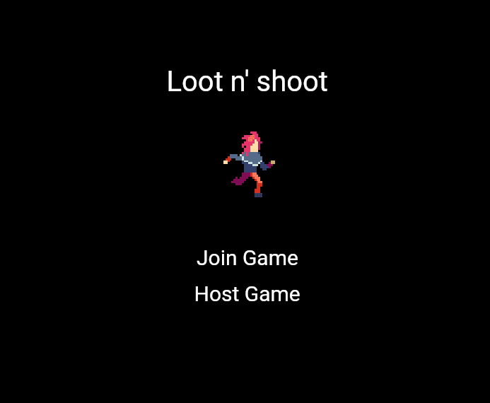 Loot n' shoot main menu